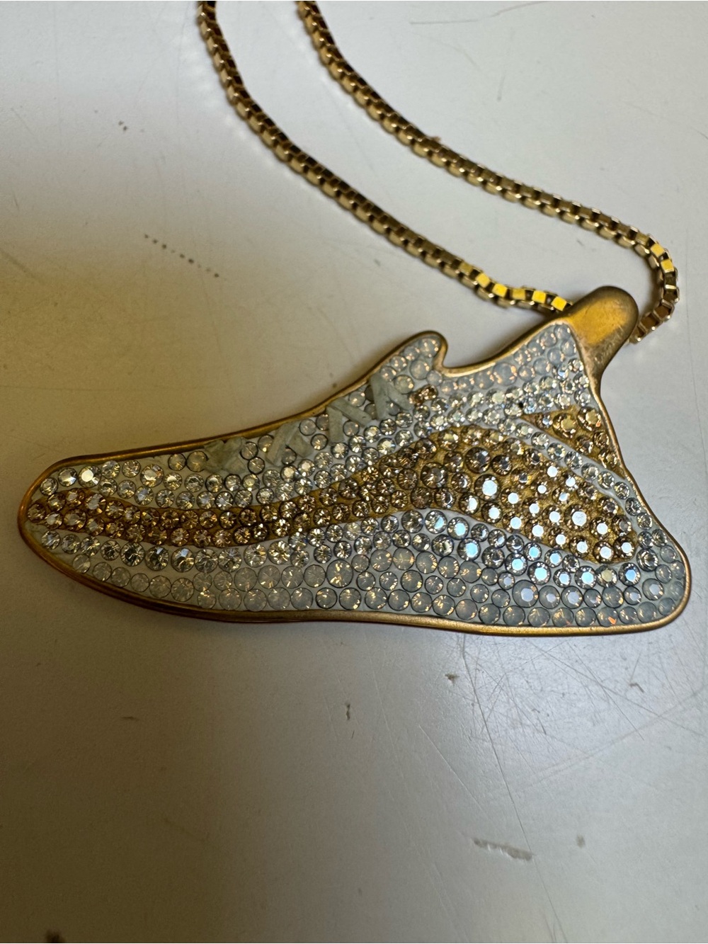 Steph Curry “The Danlife” 2021 Iced Curry ltd edtn 925 sterling encrustedsneaker